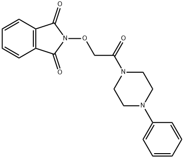 2-[2-Oxo-2-(4-phenylpiperazino)ethoxy]-1H-isoindole-1,3(2H)-dione 结构式