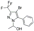 1-ACETYL-4-BROMO-3-TRIFLUOROMETHYL-5-PHENYLPYRAZOLE 结构式