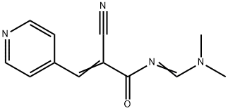 2-CYANO-N-[(DIMETHYLAMINO)METHYLENE]-3-(4-PYRIDINYL)ACRYLAMIDE 结构式