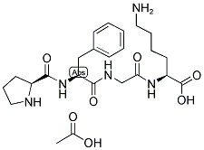 PRO-PHE-GLY-LYS 乙酸盐 结构式