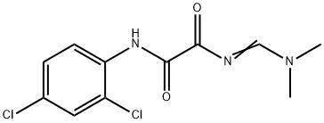 N1-(2,4-DICHLOROPHENYL)-N2-[(DIMETHYLAMINO)METHYLENE]ETHANEDIAMIDE 结构式