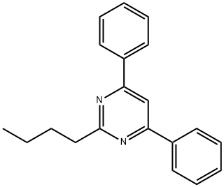 2-BUTYL-4,6-DIPHENYLPYRIMIDINE 结构式
