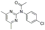 N-ACETYL-N-(4-CHLOROPHENYL)-4,6-DIMETHYL-2-PYRIMIDINAMINE 结构式