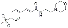 N-[2-(4-MORPHOLINYL)ETHYL]-3-[4-(METHYLSULPHONYL)PHENYL]-(2E)-PROPENAMIDE 结构式