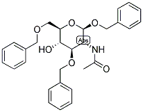 N-((2R,3R,4R,5S,6R)-2,4-双(苄氧基)-6-((苄氧基)甲基)-5-羟基四氢-2H-吡喃-3-基)乙酰胺 结构式