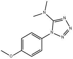 1-(4-METHOXYPHENYL)-N,N-DIMETHYL-1H-1,2,3,4-TETRAAZOL-5-AMINE 结构式