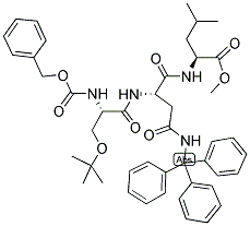 Z-SER(TBU)-ASN(TRT)-LEU-OME 结构式