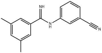 N'-(3-氰基苯基)-3,5-二甲基苯甲酰胺 结构式