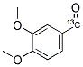 3,4-DIMETHOXYBENZALDEHYDE-ALPHA-13C 结构式