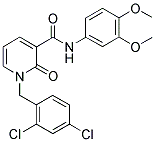 1-(2,4-DICHLOROBENZYL)-N-(3,4-DIMETHOXYPHENYL)-2-OXO-1,2-DIHYDRO-3-PYRIDINECARBOXAMIDE 结构式