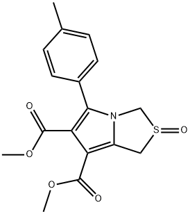 DIMETHYL 5-(4-METHYLPHENYL)-2-OXO-2,3-DIHYDRO-1H-2LAMBDA4-PYRROLO[1,2-C][1,3]THIAZOLE-6,7-DICARBOXYLATE 结构式