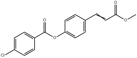 4-(3-METHOXY-3-OXO-1-PROPENYL)PHENYL 4-CHLOROBENZENECARBOXYLATE 结构式