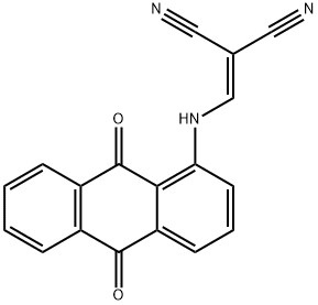 (((9,10-DIOXOANTHRYL)AMINO)METHYLENE)METHANE-1,1-DICARBONITRILE 结构式