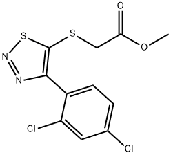 METHYL 2-([4-(2,4-DICHLOROPHENYL)-1,2,3-THIADIAZOL-5-YL]SULFANYL)ACETATE 结构式