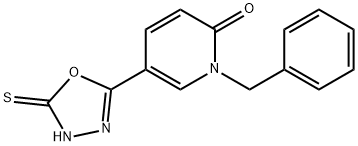 1-Benzyl-5-(5-sulfanyl-1,3,4-oxadiazol-2-yl)-2(1H)-pyridinone 结构式