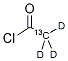 乙酰氯-1-13C,D3 结构式