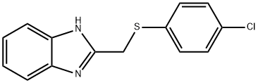 2-{[(4-氯苯基)硫代]甲基}-1H-苯并咪唑 结构式