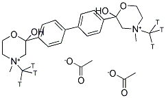 Hemicholinium-3 diacetate salt, [methyl-3H]- 结构式