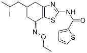 N-(7-(AZAETHOXYMETHYLENE)-5-(2-METHYLPROPYL)(4,5,6-TRIHYDROBENZOTHIAZOL-2-YL))-2-THIENYLFORMAMIDE 结构式