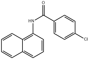 4-CHLORO-N-NAPHTHALEN-1-YL-BENZAMIDE 结构式