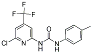 N-[6-CHLORO-4-(TRIFLUOROMETHYL)-2-PYRIDYL]-N'-(4-METHYLPHENYL)UREA 结构式