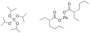 乙基己酸异丙醇钛铅络合物, 50% W/V IN ISOPROPANOL, 99% (MET 结构式