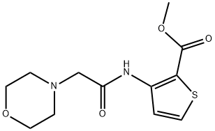 METHYL 3-[(2-MORPHOLINOACETYL)AMINO]-2-THIOPHENECARBOXYLATE 结构式