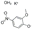 2-METHOXY-4-NITROPHENOL, POTASSIUM SALT HYDRATE 结构式