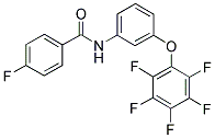 N1-[3-(2,3,4,5,6-Pentafluorophenoxy)phenyl]-4-fluorobenzamide 结构式