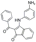 3-((3-Aminophenyl)amino)-2-(phenylcarbonyl)inden-1-one 结构式
