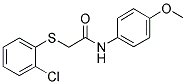 2-[(2-CHLOROPHENYL)SULFANYL]-N-(4-METHOXYPHENYL)ACETAMIDE 结构式