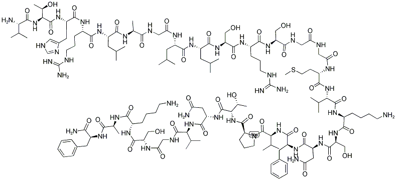 BETA-CALCITONIN GENE RELATED PEPTIDE (8-37), HUMAN 结构式