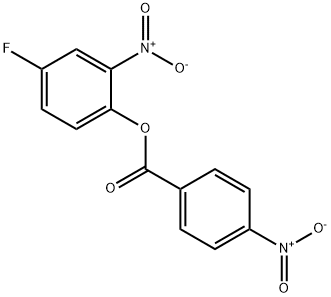 4-FLUORO-2-NITROPHENYL 4-NITROBENZENECARBOXYLATE 结构式