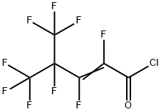 HEXAFLUORO-4-(TRIFLUOROMETHYL)PENT-2-ENOYL CHLORIDE 结构式