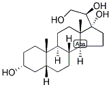 5-BETA-PREGNAN-3-ALPHA, 17,20-BETA, 21-TETROL 结构式