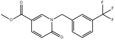 METHYL 6-OXO-1-[3-(TRIFLUOROMETHYL)BENZYL]-1,6-DIHYDRO-3-PYRIDINECARBOXYLATE 结构式