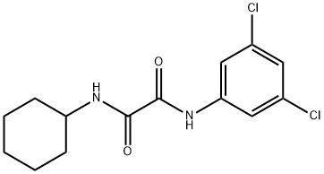 N1-CYCLOHEXYL-N2-(3,5-DICHLOROPHENYL)ETHANEDIAMIDE 结构式