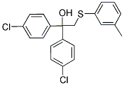 1,1-BIS(4-CHLOROPHENYL)-2-[(3-METHYLPHENYL)SULFANYL]-1-ETHANOL 结构式