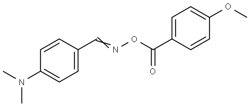 4-(([(4-Methoxybenzoyl)oxy]imino)methyl)-N,N-dimethylaniline 结构式