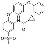 N-[5-(METHYLSULPHONYL)-2-(4-PHENOXYPHENOXY)PHENYL]CYCLOPROPANECARBOXAMIDE 结构式