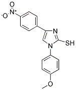 1-(4-METHOXYPHENYL)-4-(4-NITROPHENYL)IMIDAZOLE-2-THIOL 结构式