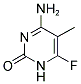 4-Amino-6-fluoro-5-methylpyrimidin-2(1H)-one 结构式