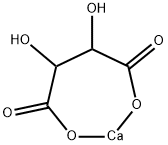 L-(+)-CALCIUM TARTRATE, HYDRATED 结构式