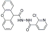 N'9-[(2-CHLORO-3-PYRIDYL)CARBONYL]-9H-XANTHENE-9-CARBOHYDRAZIDE 结构式