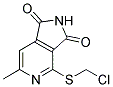 4-[(CHLOROMETHYL)THIO]-6-METHYL-2,3-DIHYDRO-1H-PYRROLO[3,4-C]PYRIDINE-1,3-DIONE 结构式