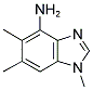 1,5,6-TRIMETHYL-1H-1,3-BENZIMIDAZOL-4-AMINE 结构式