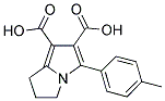 5-(4-Methylphenyl)-2,3-dihydro-1H-pyrrolizine-6,7-dicarboxylic acid 结构式
