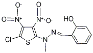 2-Hydroxybenzaldehyde 1-(5-chloro-3,4-dinitro-2-thienyl)-1-methylhydrazone 结构式