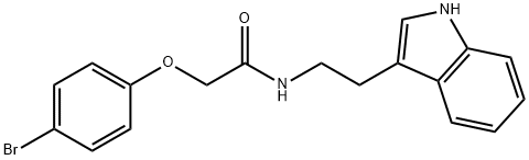 2-(4-BROMOPHENOXY)-N-(2-INDOL-3-YLETHYL)ETHANAMIDE 结构式