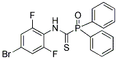 N-(4-BROMO-2,6-DIFLUOROPHENYL)OXO(DIPHENYL)PHOSPHORANECARBOTHIOAMIDE 结构式